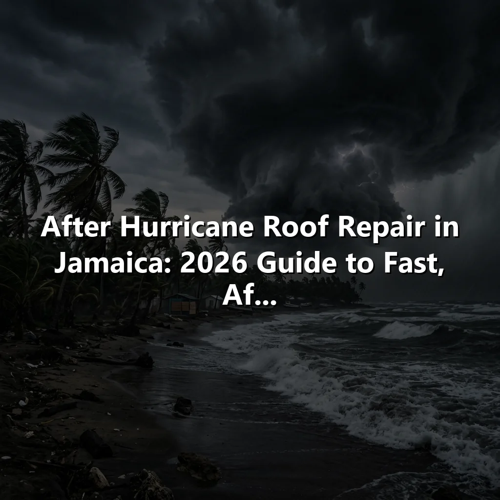 After Hurricane Roof Repair in Jamaica: 2026 Guide to Fast, Af...