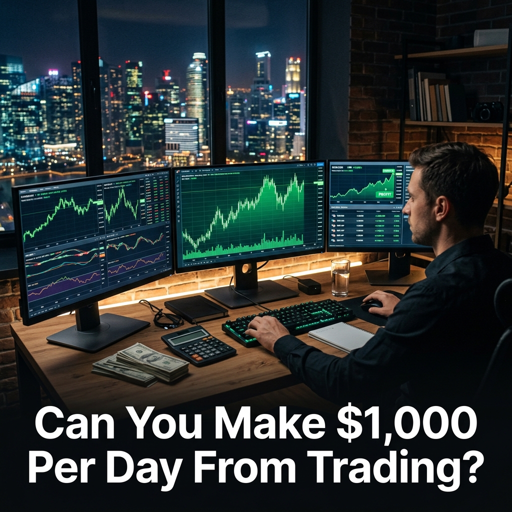 Can You Make $1,000 Per Day From Trading? The Reality, Strategy & Tools Jamaican Traders Use