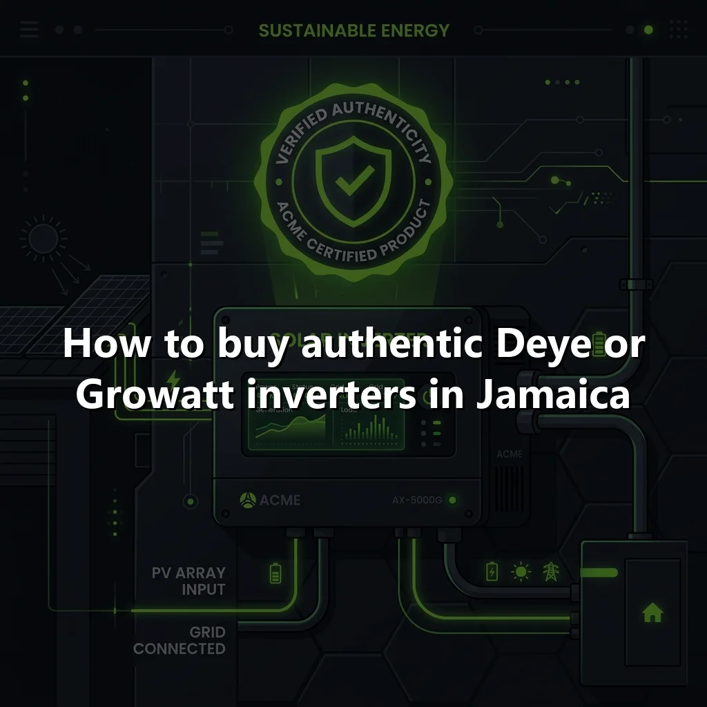 How to buy authentic Deye or Growatt inverters in Jamaica