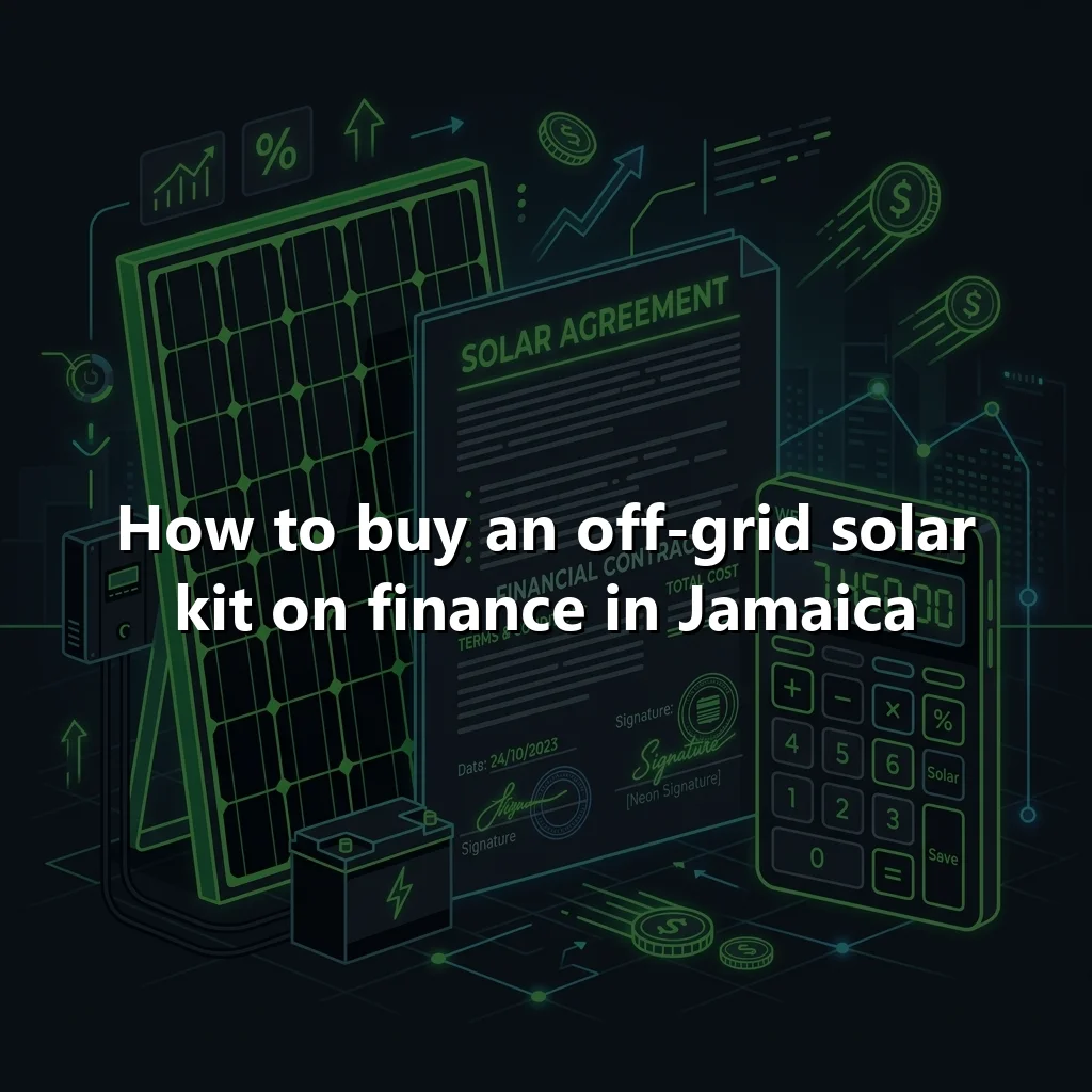 How to buy an off-grid solar kit on finance in Jamaica