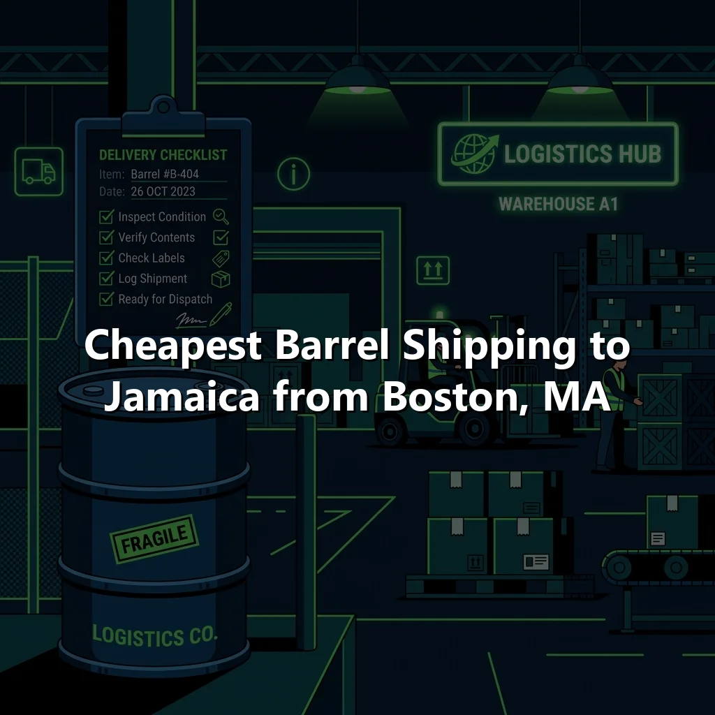 Cheapest Barrel Shipping to Jamaica from Boston, MA