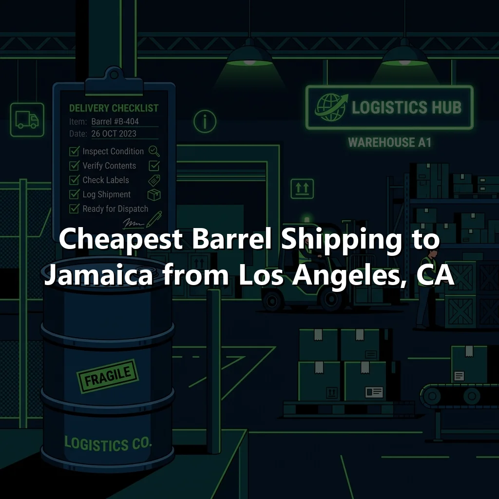 Cheapest Barrel Shipping to Jamaica from Los Angeles, CA