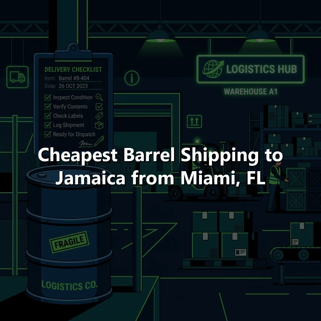 Cheapest Barrel Shipping to Jamaica from Miami, FL