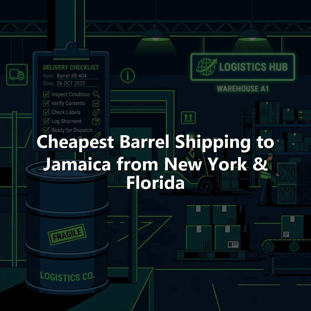 Cheapest Barrel Shipping to Jamaica from New York & Florida