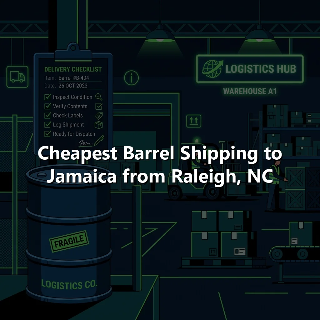 Cheapest Barrel Shipping to Jamaica from Raleigh, NC