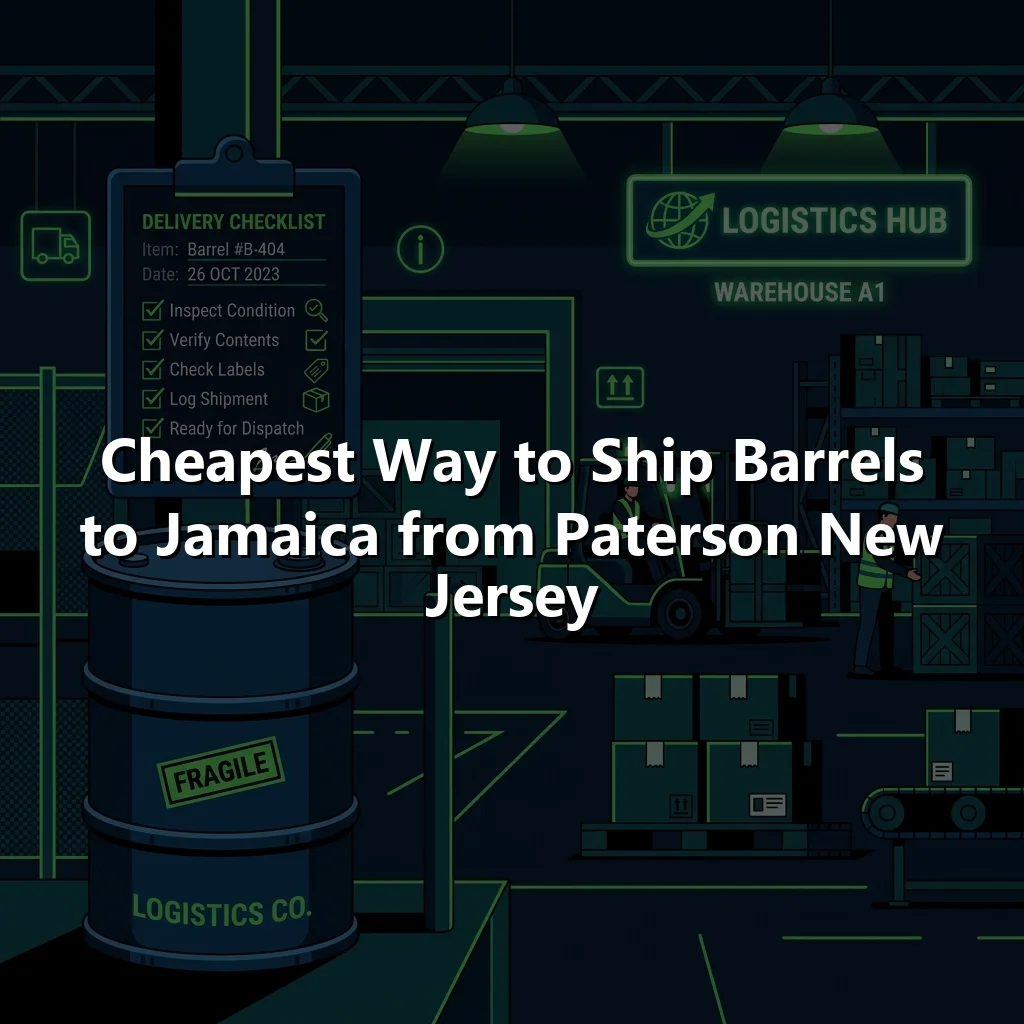 Cheapest Way to Ship Barrels to Jamaica from Paterson New Jersey