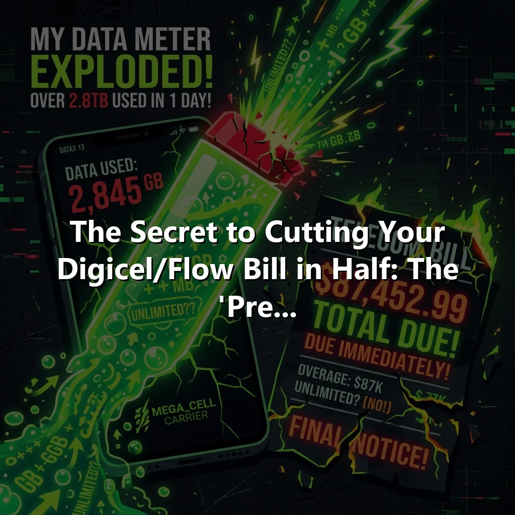 The Secret to Cutting Your Digicel/Flow Bill in Half: The 'Pre...