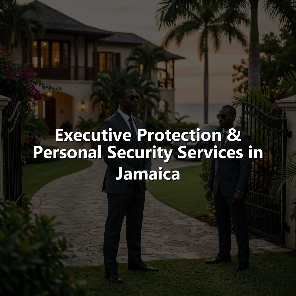 Executive Protection & Personal Security Services in Jamaica