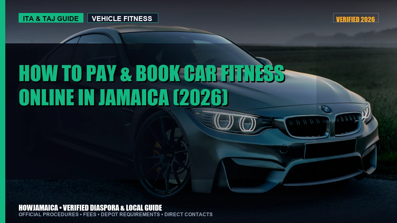 How to Pay & Book Car Fitness Online in Jamaica (2026)