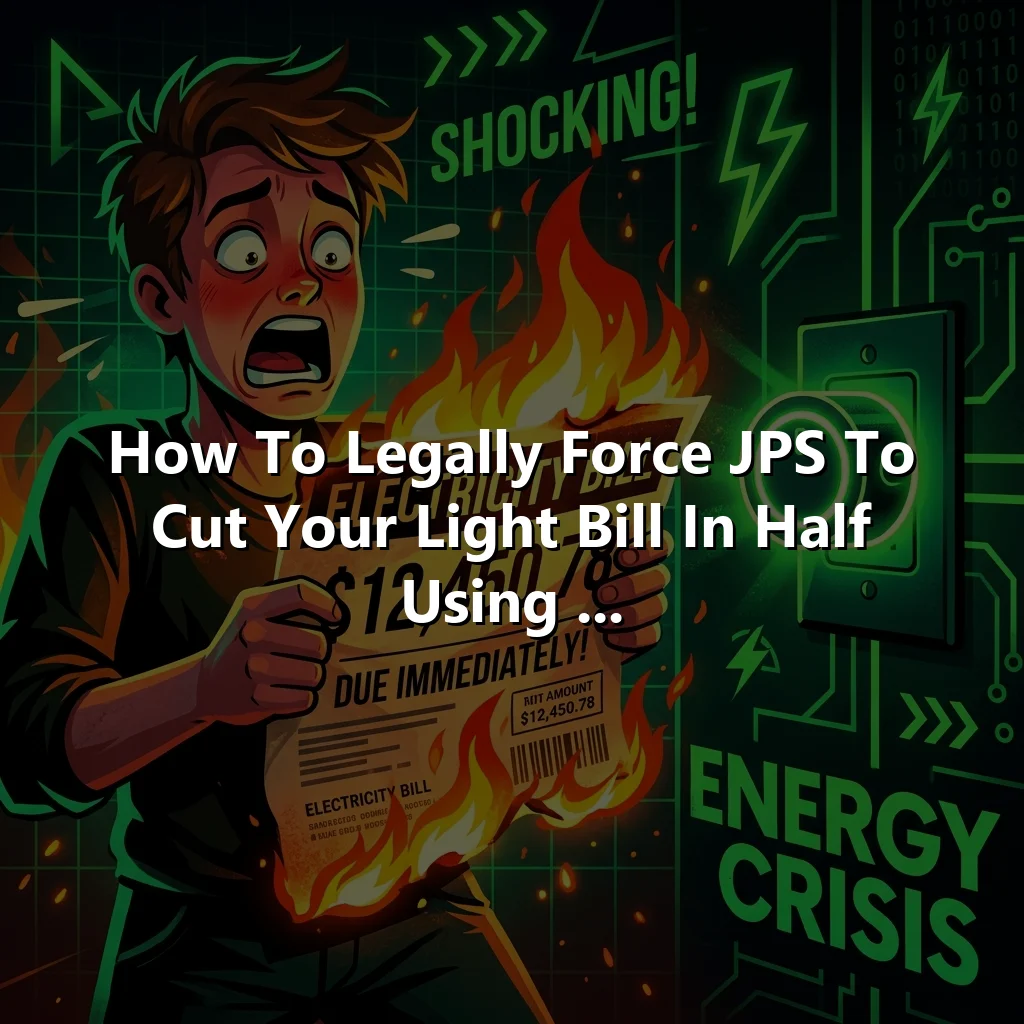 How To Legally Force JPS To Cut Your Light Bill In Half Using ...
