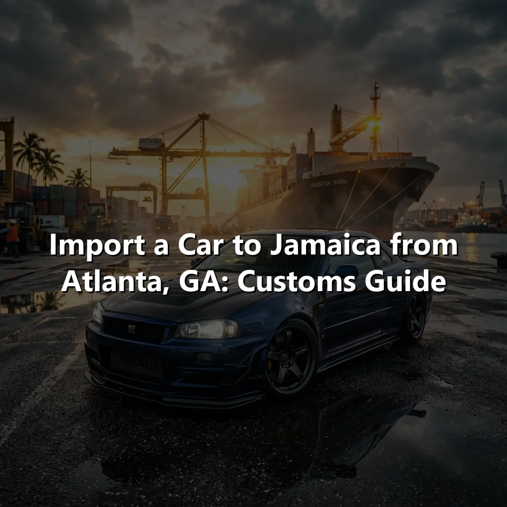 Import a Car to Jamaica from Atlanta, GA: Customs Guide