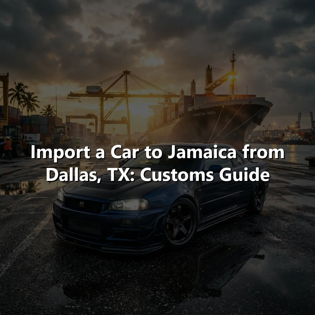 Import a Car to Jamaica from Dallas, TX: Customs Guide