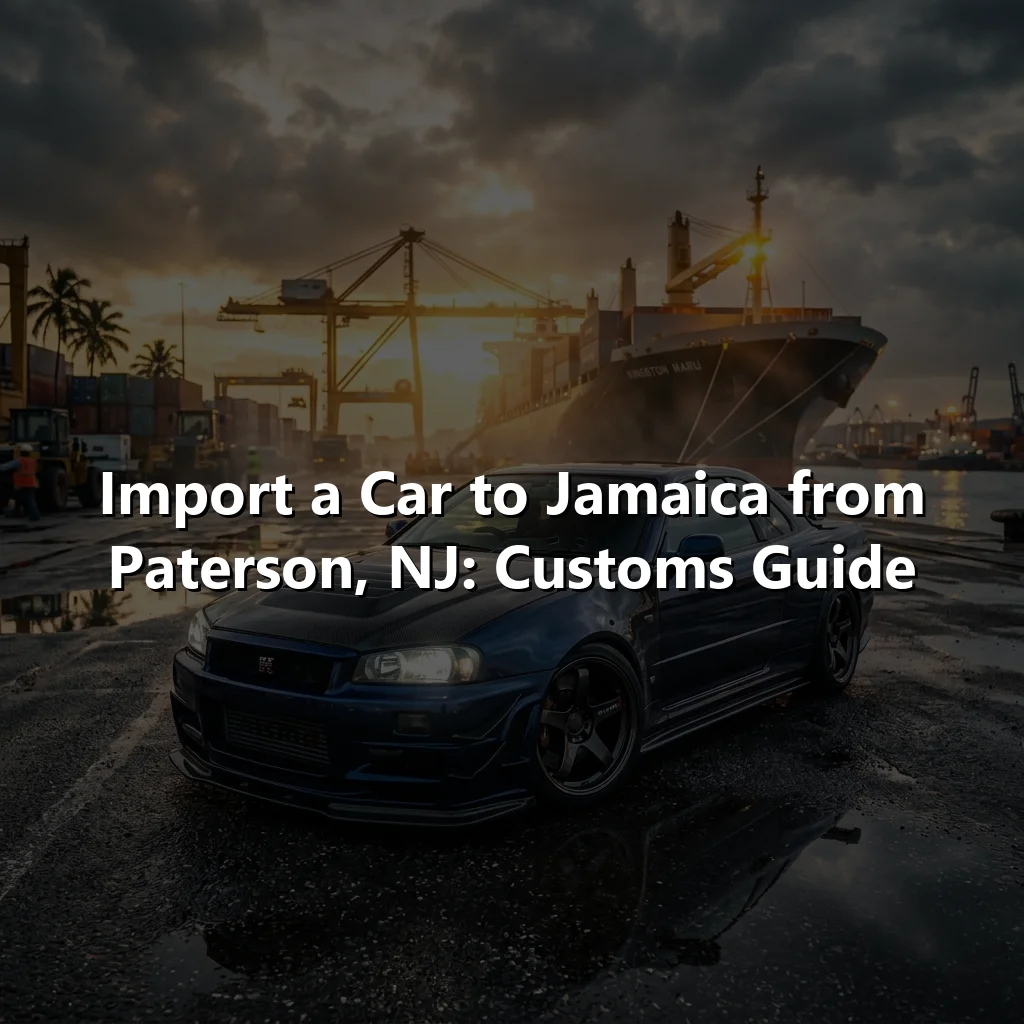 Import a Car to Jamaica from Paterson, NJ: Customs Guide