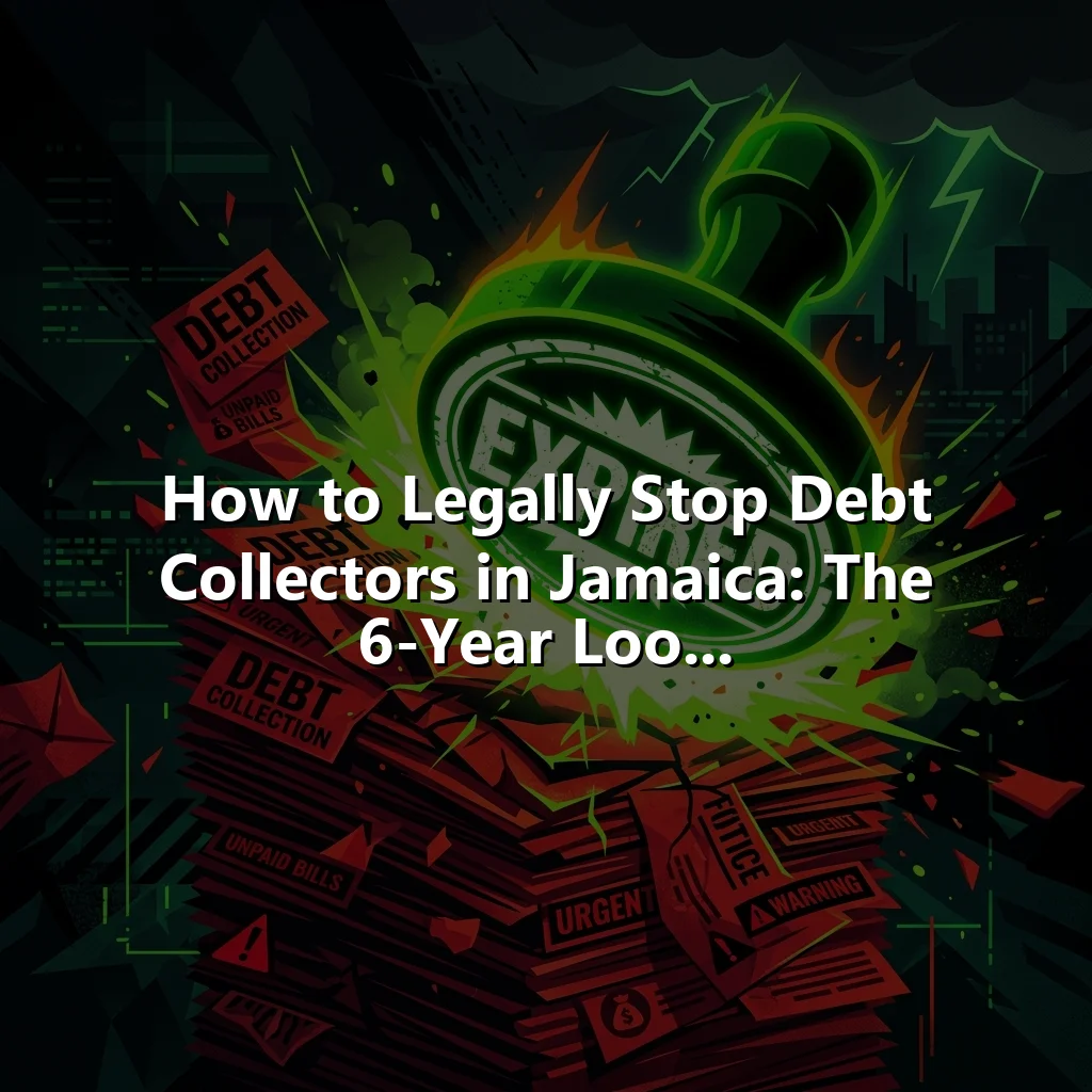 How to Legally Stop Debt Collectors in Jamaica: The 6-Year Loo...