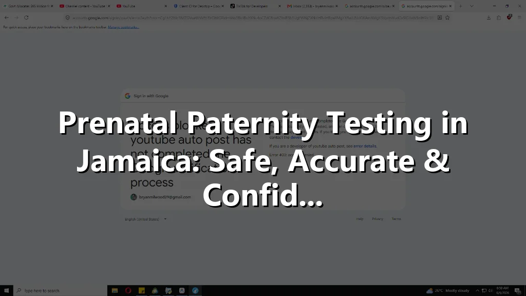 Prenatal Paternity Testing in Jamaica: Safe, Accurate & Confid...
