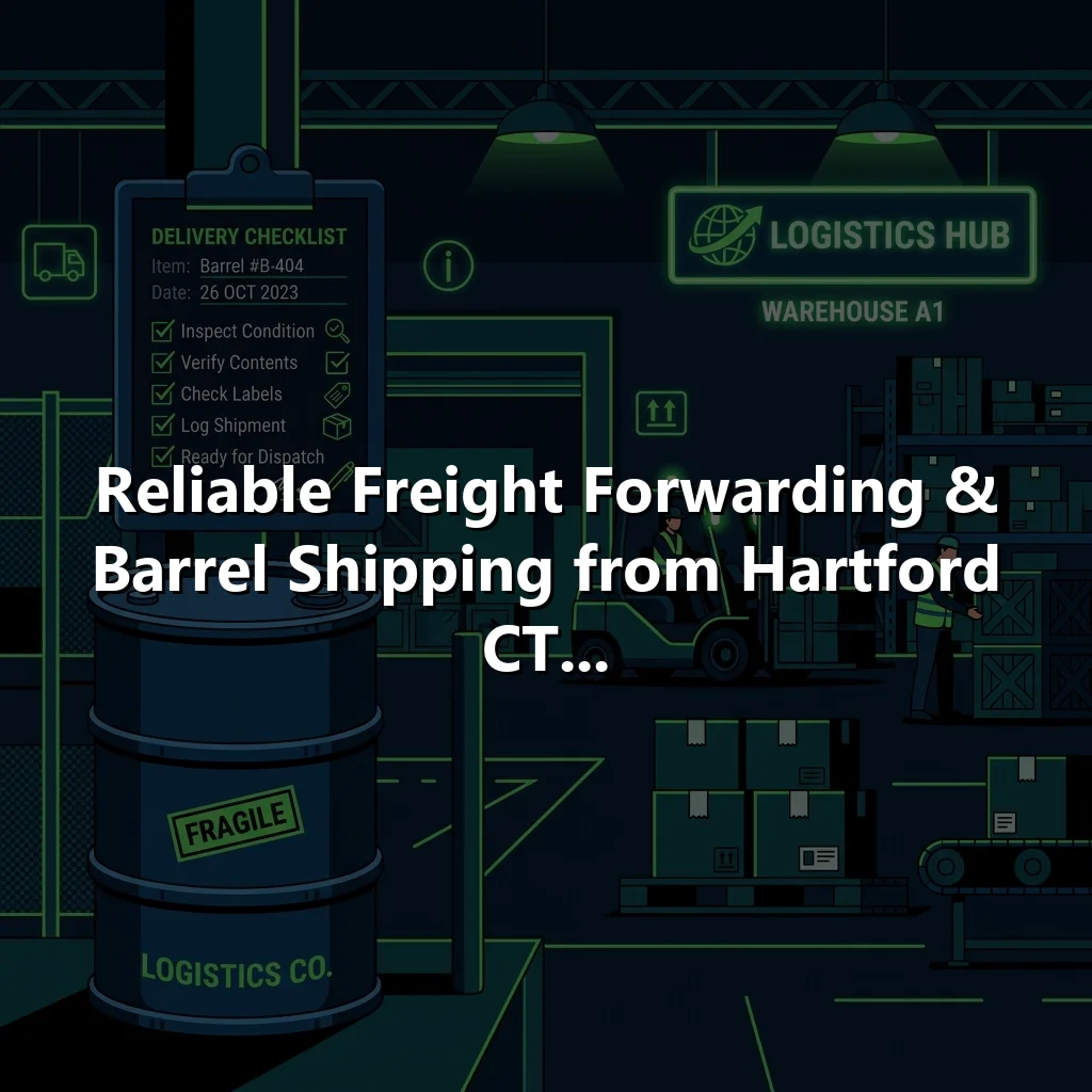 Reliable Freight Forwarding & Barrel Shipping from Hartford CT...