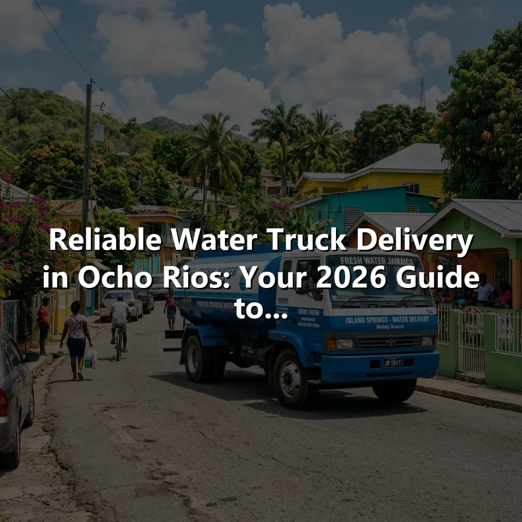 Reliable Water Truck Delivery in Ocho Rios: Your 2026 Guide to...