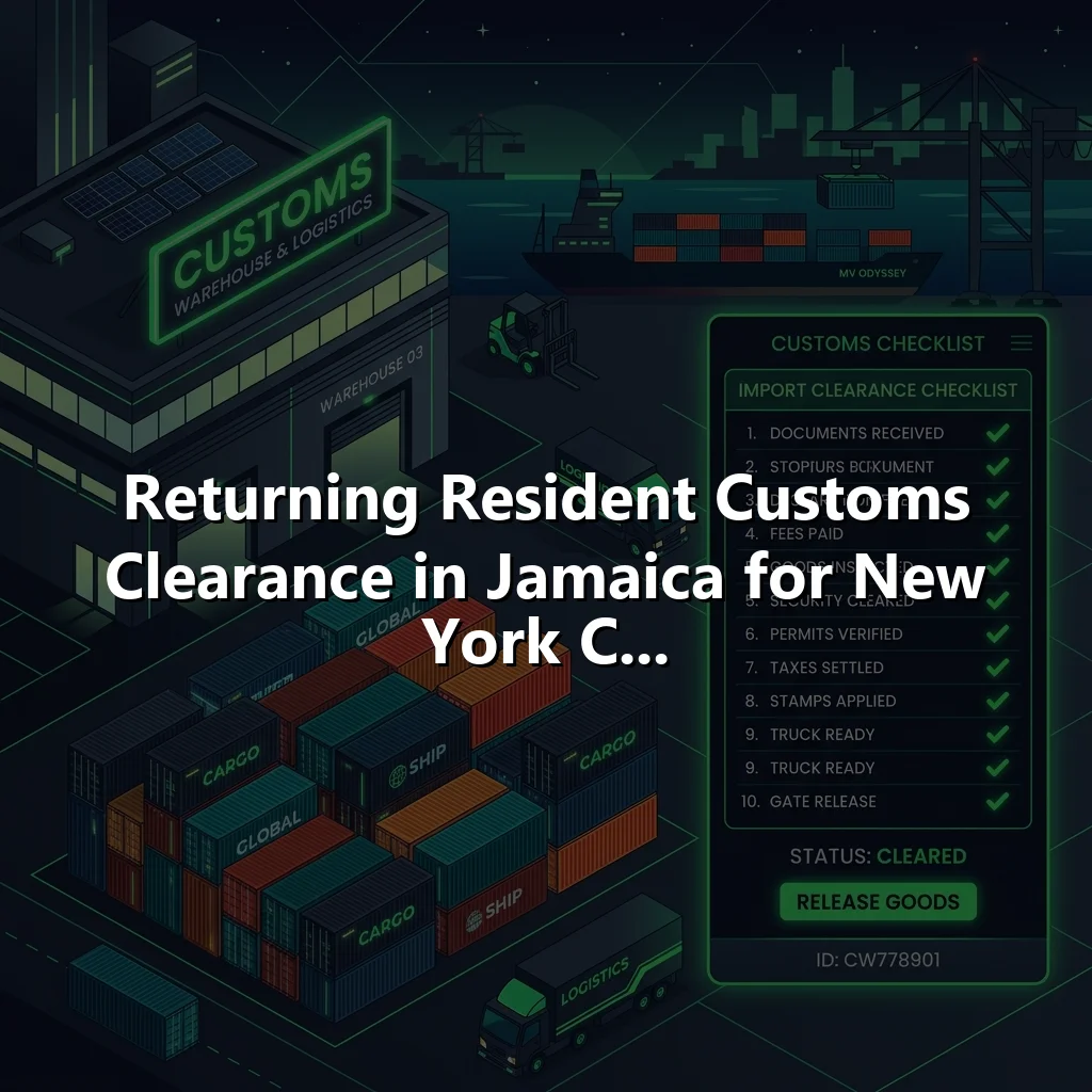Returning Resident Customs Clearance in Jamaica for New York C...