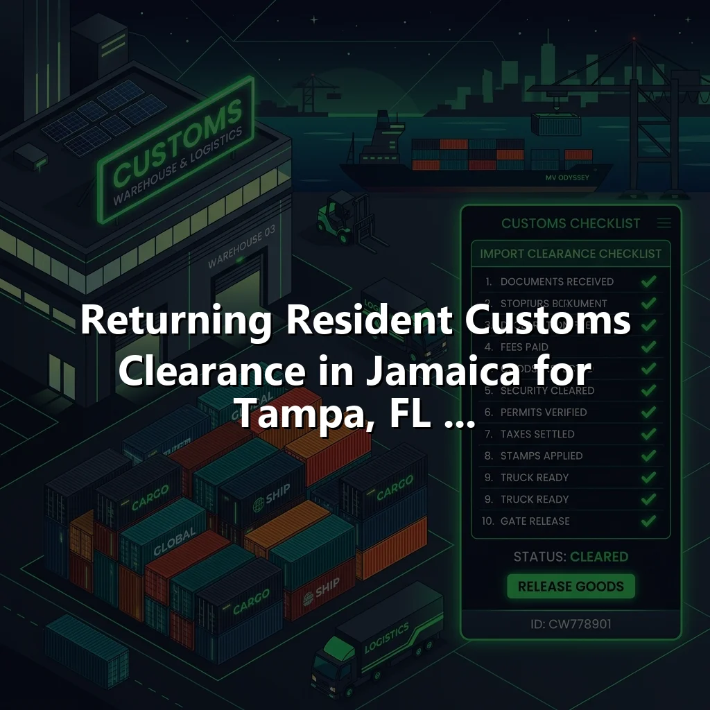 Returning Resident Customs Clearance in Jamaica for Tampa, FL ...