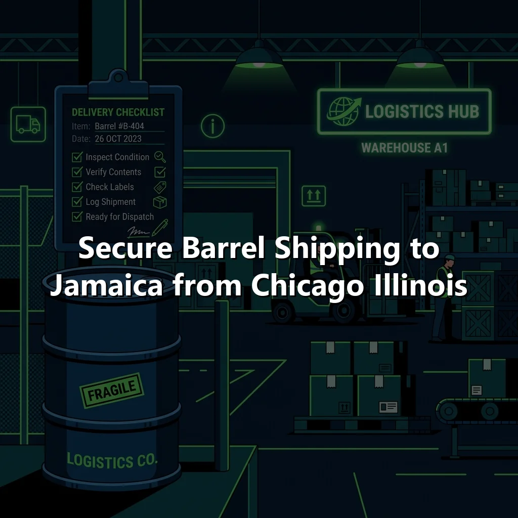 Secure Barrel Shipping to Jamaica from Chicago Illinois
