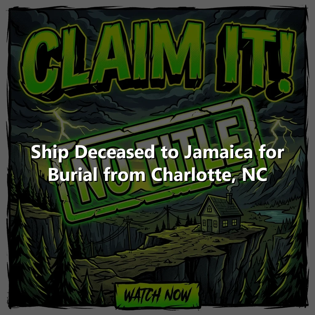 Ship Deceased to Jamaica for Burial from Charlotte, NC