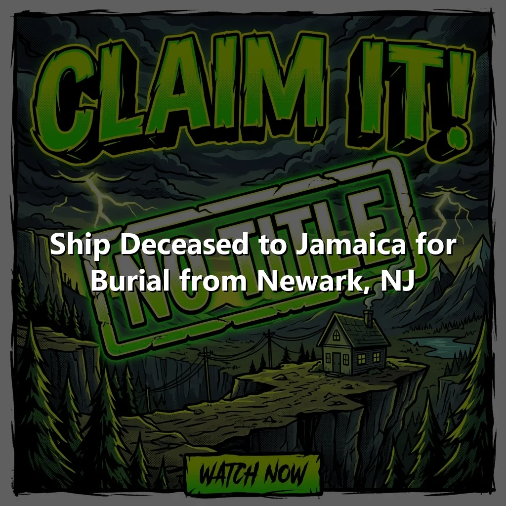 Ship Deceased to Jamaica for Burial from Newark, NJ