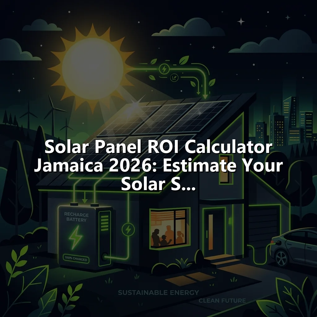 Solar Panel ROI Calculator Jamaica 2026: Estimate Your Solar S...