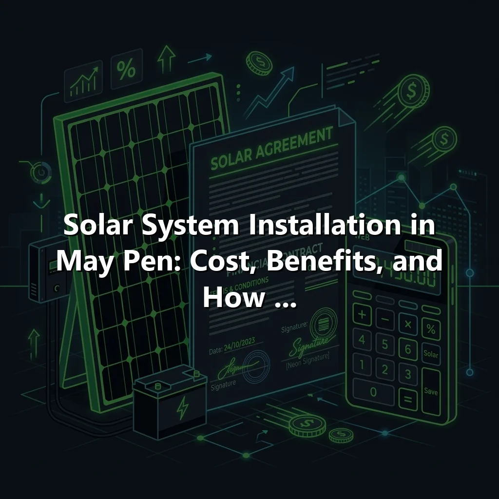Solar System Installation in May Pen: Cost, Benefits, and How ...
