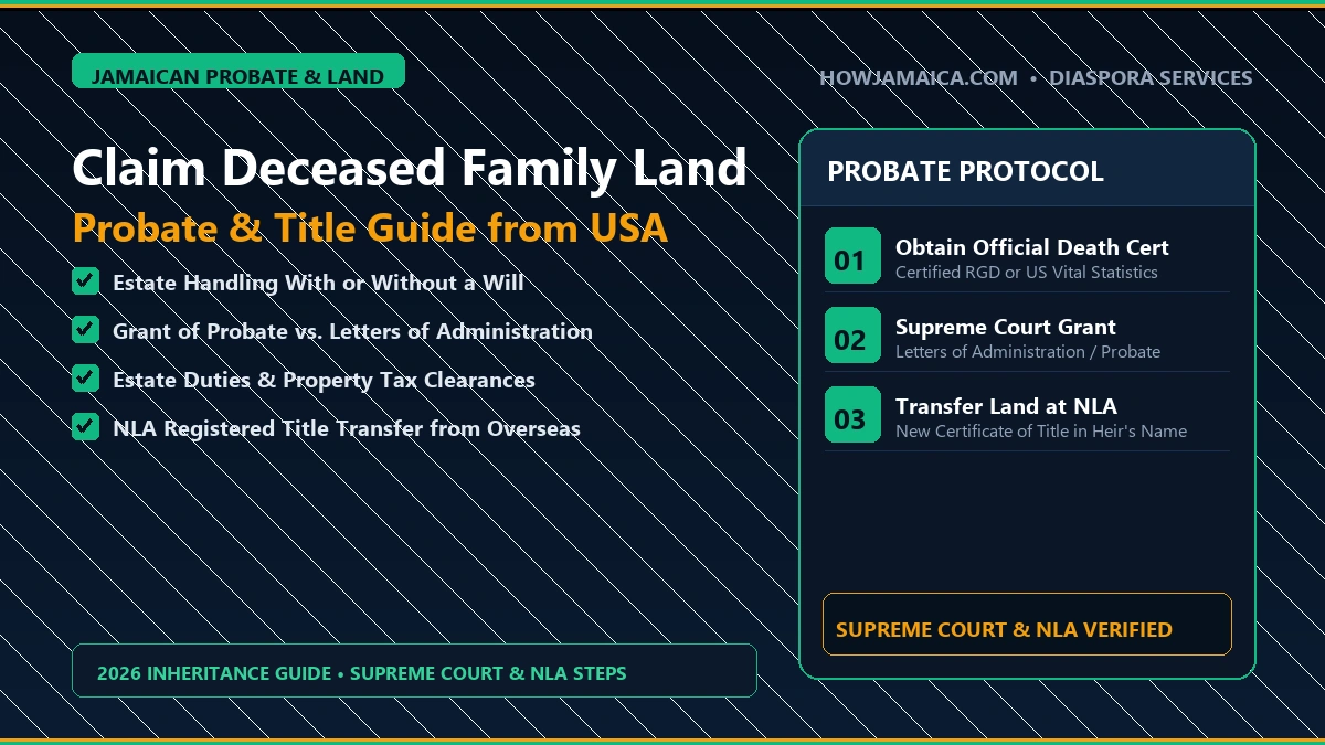 How to Claim Deceased Family Land & Property in Jamaica from the USA (Probate Guide)
