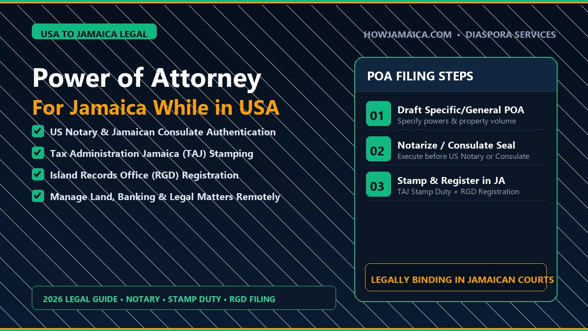 How to Do a Power of Attorney for Jamaica While Living in the USA (2026 Step-by-Step)