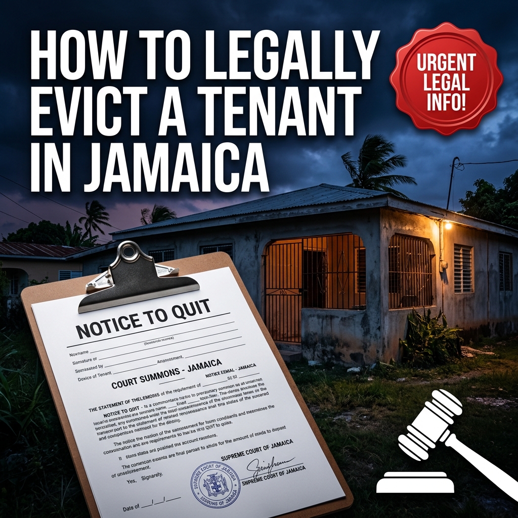 How to Evict a Tenant Legally in Jamaica: Rent Board Rules, Notice to Quit & Bailiff Protocol