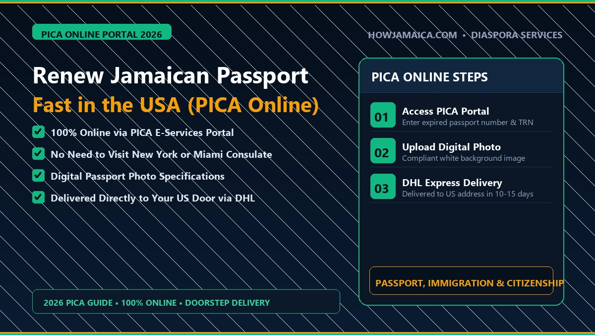 How to Renew an Expired Jamaican Passport in the USA Fast (2026 PICA Online Guide)