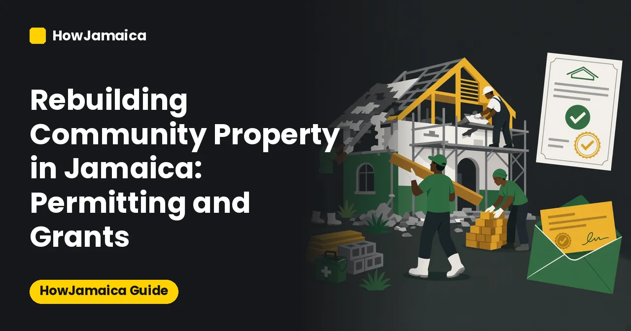 Rebuilding Community Property in Jamaica: Permitting and Grants