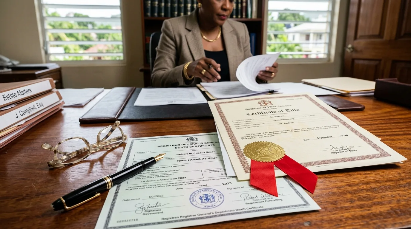How to Remove a Deceased Person's Name from a Jamaican Property Title (Surviving Proprietor & Noting Death)