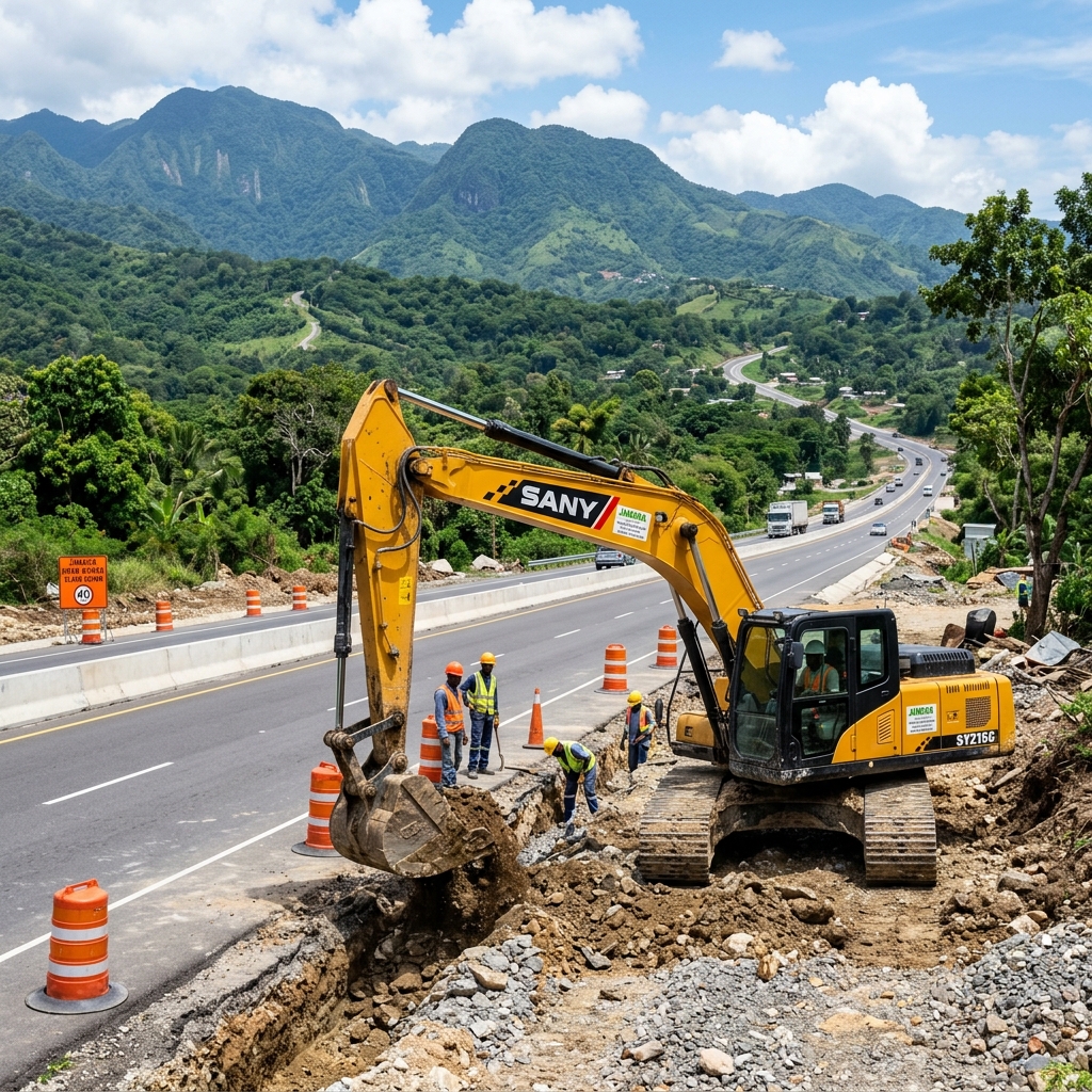 SANY SY215C Excavator Review: The Asian Giant in Jamaica