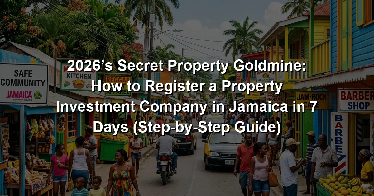 2026’s Secret Property Goldmine: How to Register a Property Investment Company in Jamaica in 7 Days (Step-by-Step Guide)
