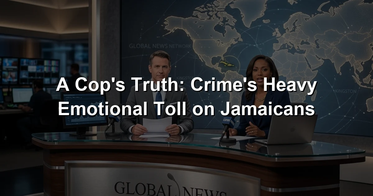 A Cop's Truth: Crime's Heavy Emotional Toll on Jamaicans