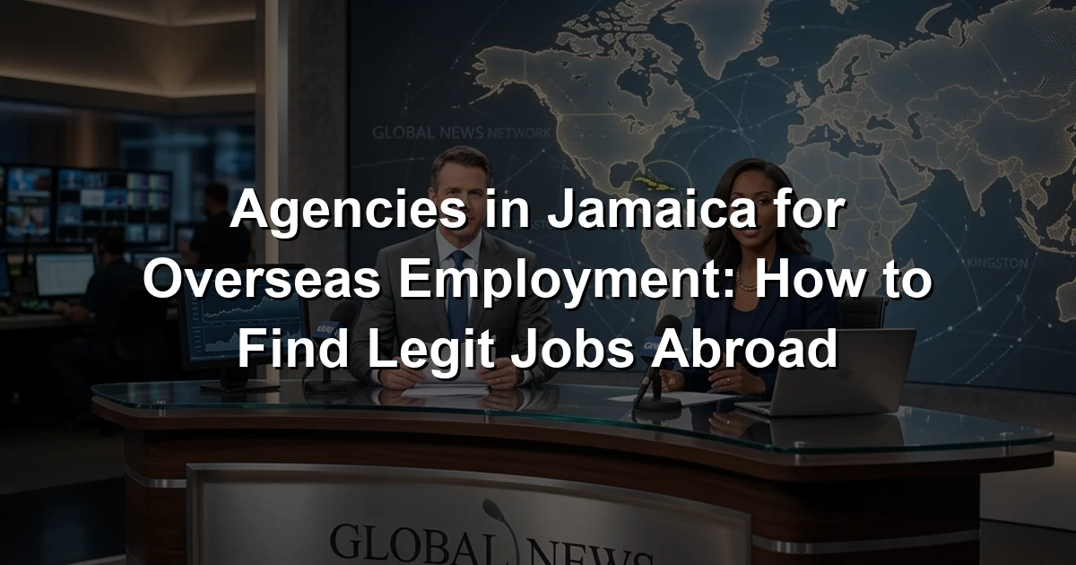 Agencies in Jamaica for Overseas Employment: How to Find Legit Jobs Abroad