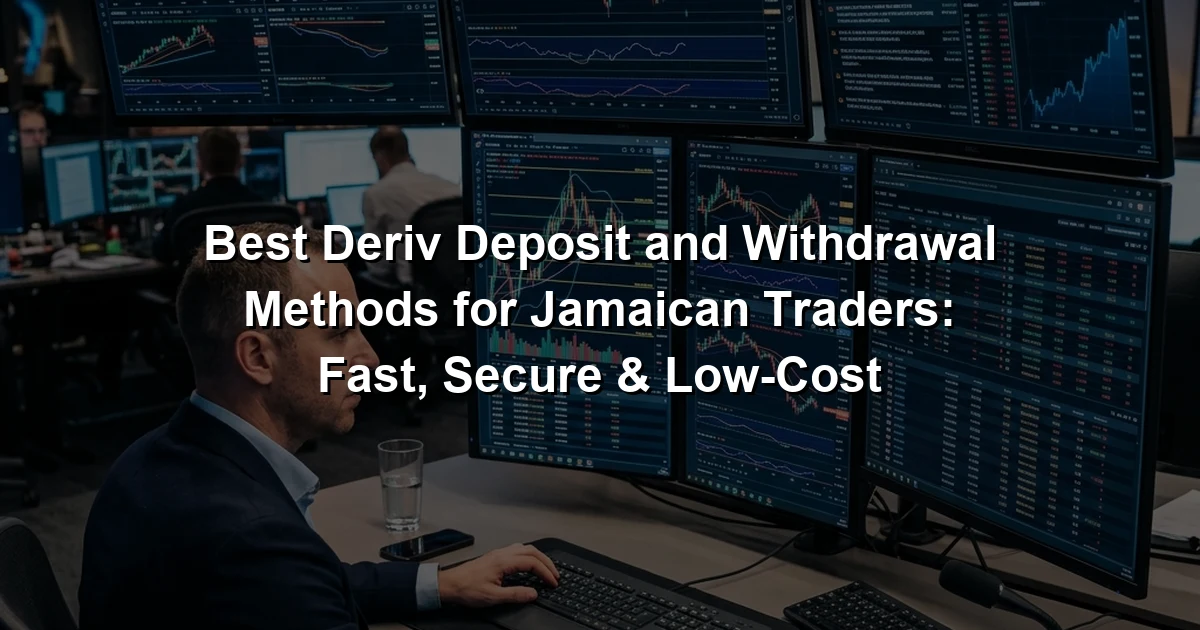 Best Deriv Deposit and Withdrawal Methods for Jamaican Traders: Fast, Secure & Low-Cost