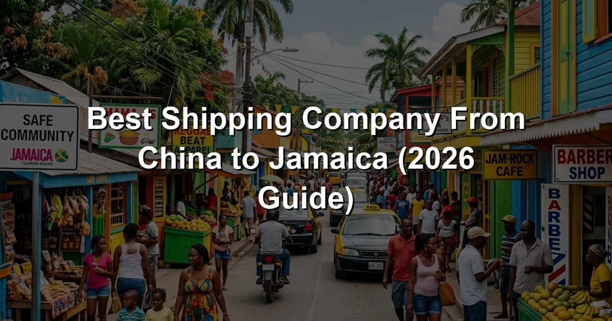Best Shipping Company From China to Jamaica (2026 Guide)