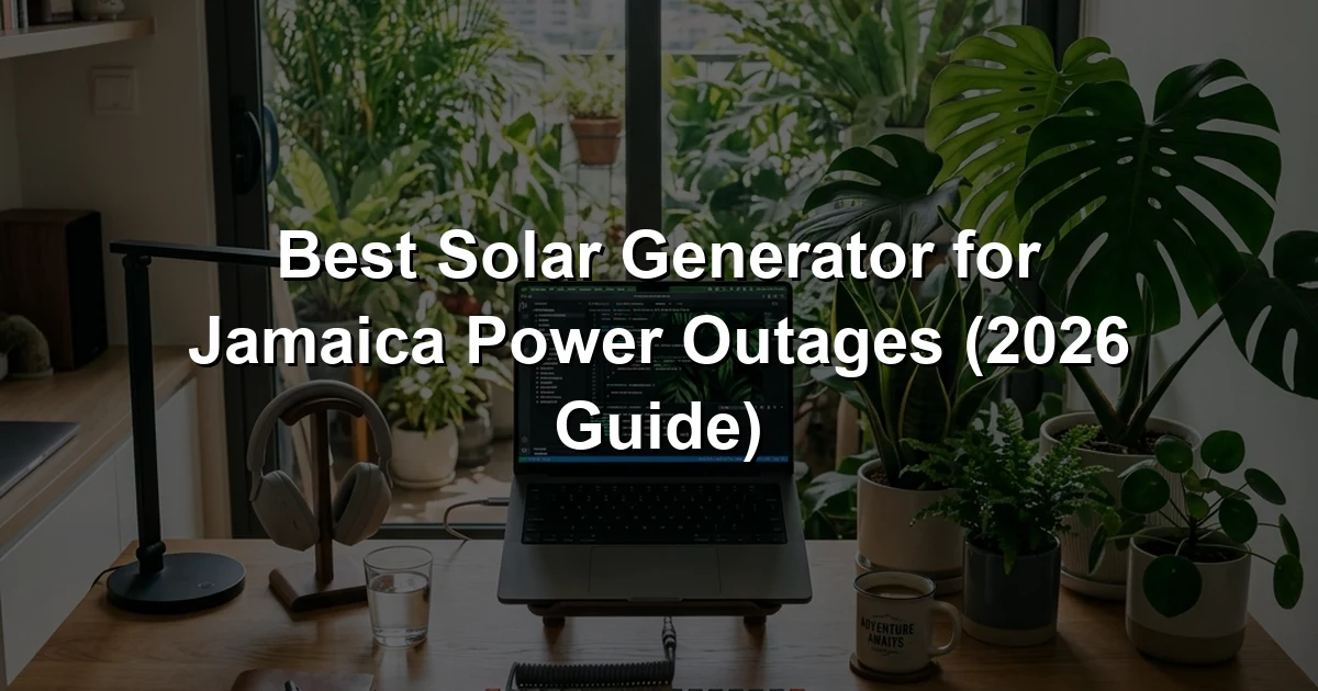 Best Solar Generator for Jamaica Power Outages (2026 Guide)