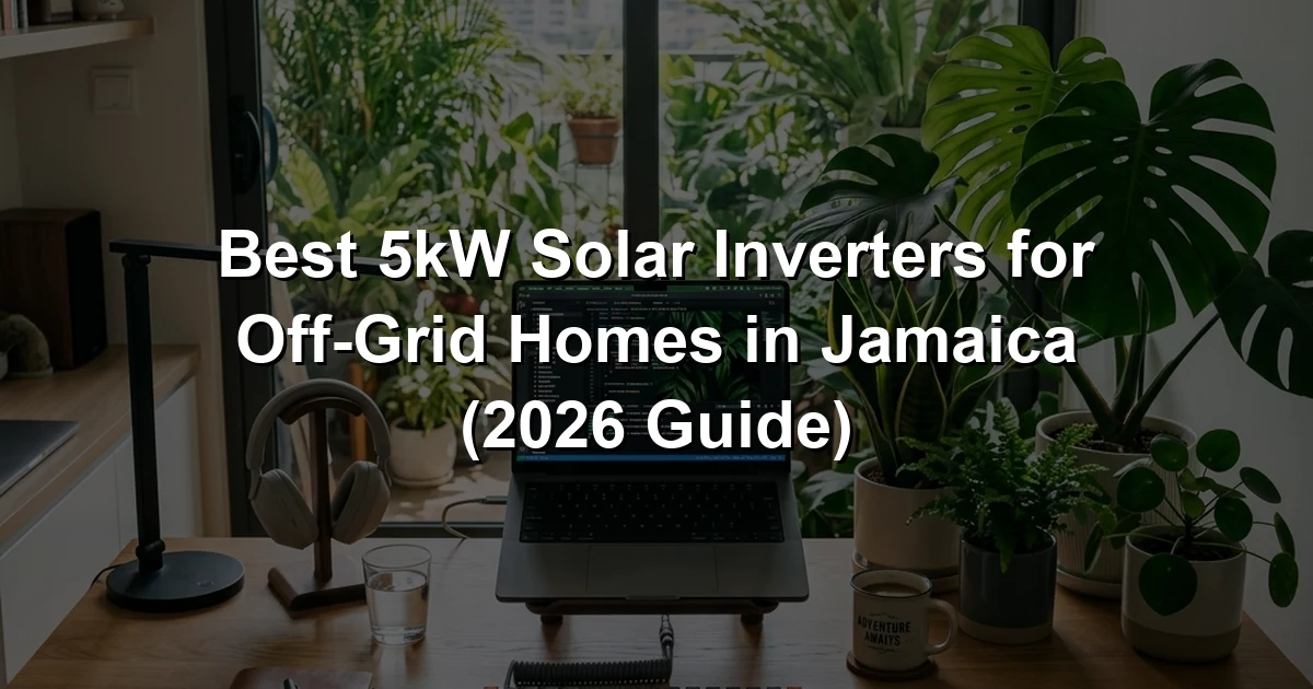 Best 5kW Solar Inverters for Off-Grid Homes in Jamaica (2026 Guide)