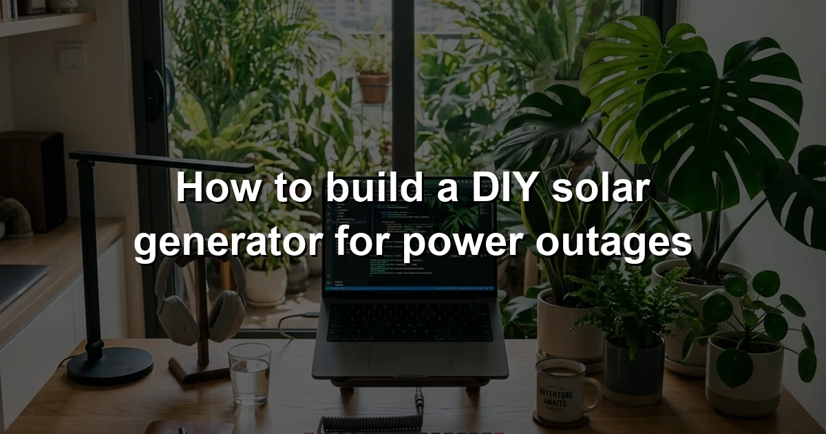 How to build a DIY solar generator for power outages