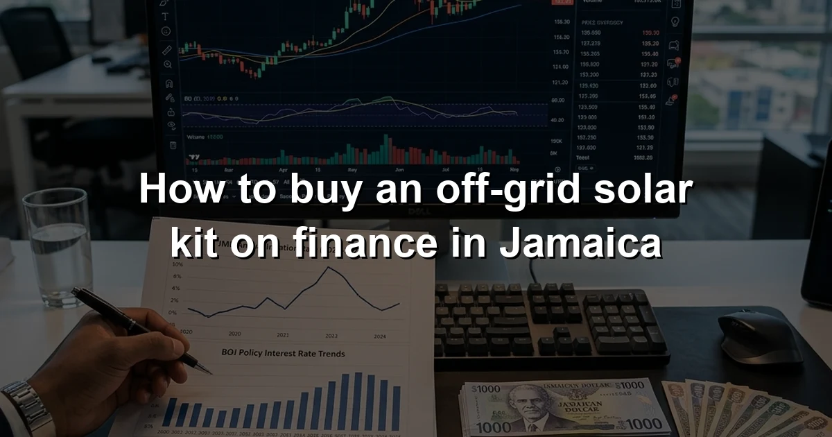 How to buy an off-grid solar kit on finance in Jamaica