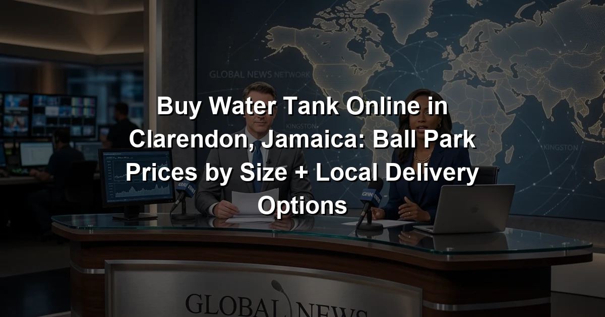 Buy Water Tank Online in Clarendon, Jamaica: Ball Park Prices by Size + Local Delivery Options