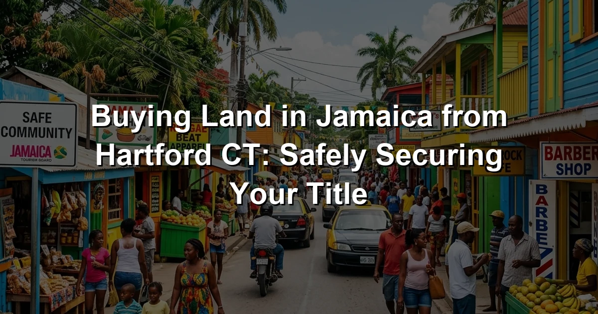 Buying Land in Jamaica from Hartford CT: Safely Securing Your Title