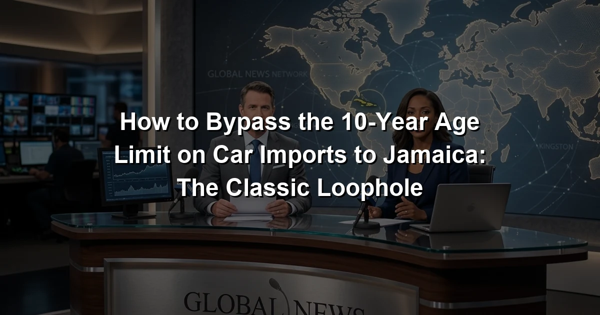 How to Bypass the 10-Year Age Limit on Car Imports to Jamaica: The Classic Loophole