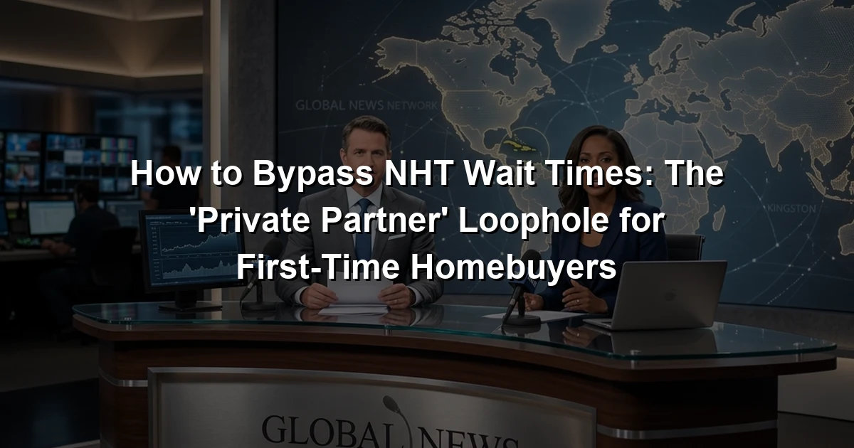 How to Bypass NHT Wait Times: The 'Private Partner' Loophole for First-Time Homebuyers
