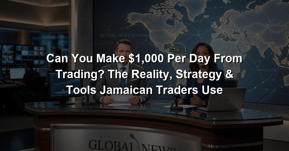Can You Make $1,000 Per Day From Trading? The Reality, Strategy & Tools Jamaican Traders Use