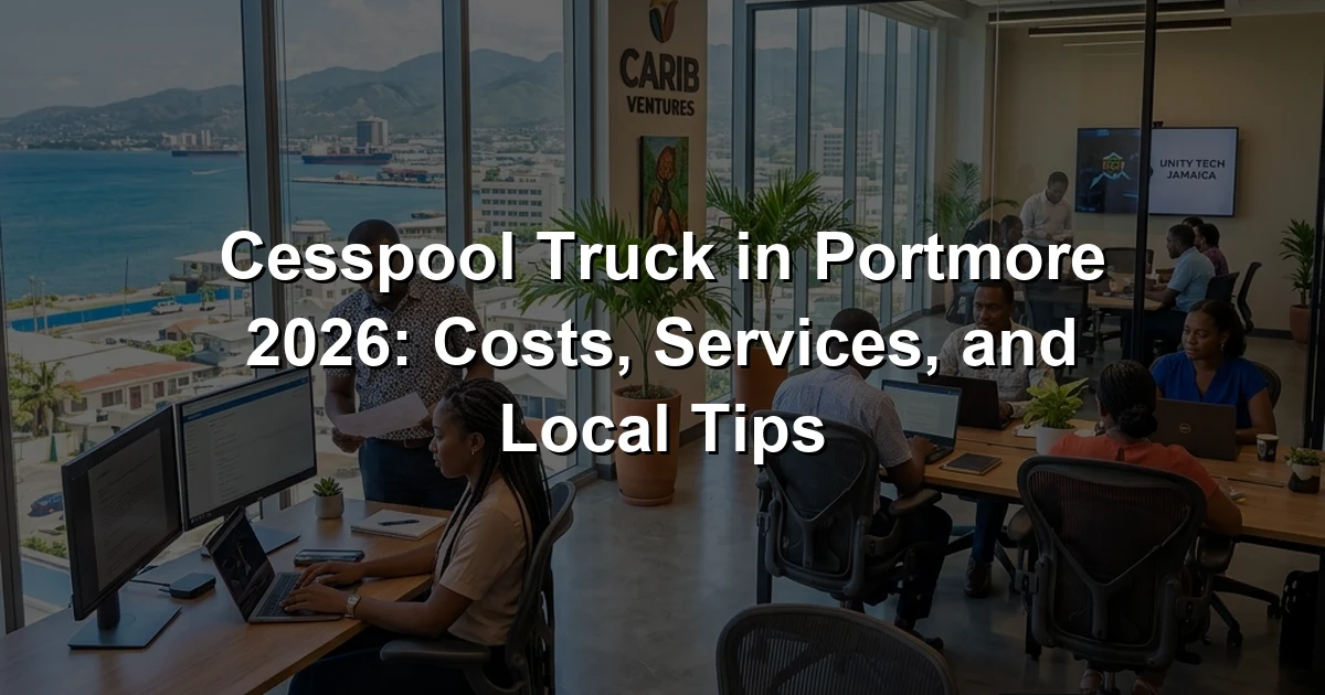 Cesspool Truck in Portmore 2026: Costs, Services, and Local Tips